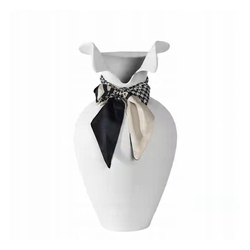 Κεραμικό βάζο 41,5x23 cm λευκό