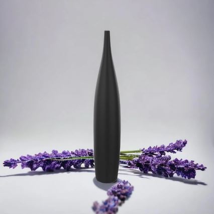 Κεραμικό βάζο 70 εκ., ματ μαύρο