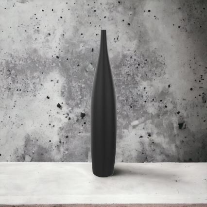 Κεραμικό βάζο 70 εκ., ματ μαύρο