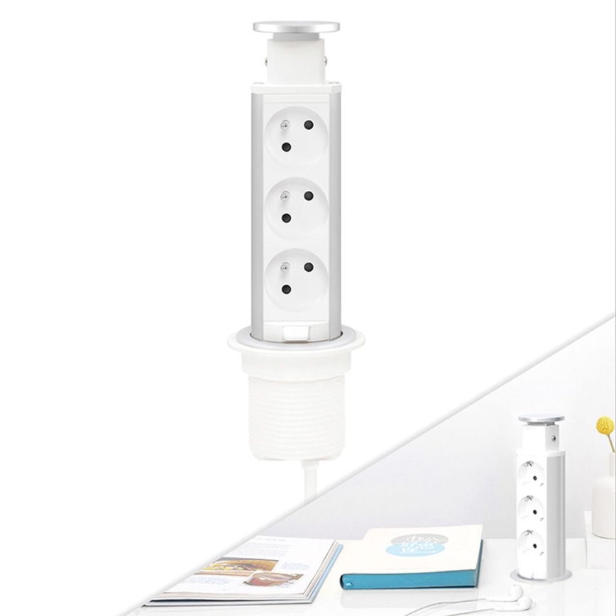 Κολόνα πριζών για επιφάνεια τραπεζιού 3x230V