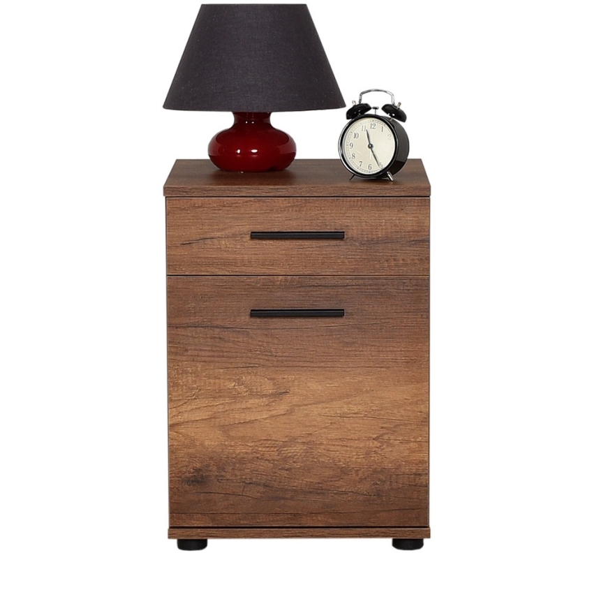 Κομοδίνο 57x40 εκ. καφέ