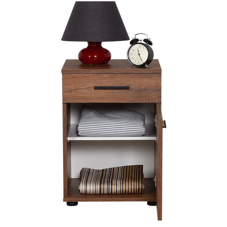 Κομοδίνο 57x40 εκ. καφέ