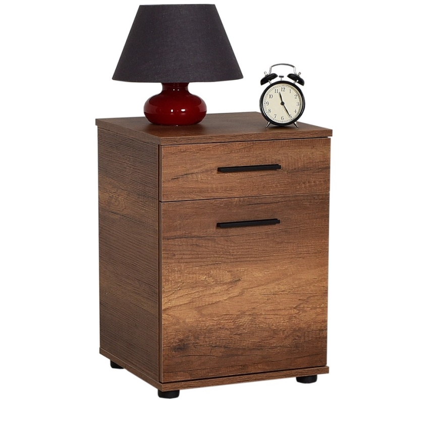 Κομοδίνο 57x40 εκ. καφέ