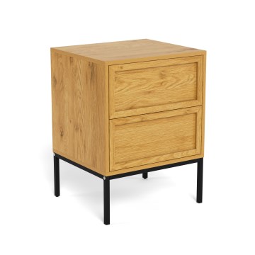 Κομοδίνο ALIN 46x40 cm ανοιχτό καφέ