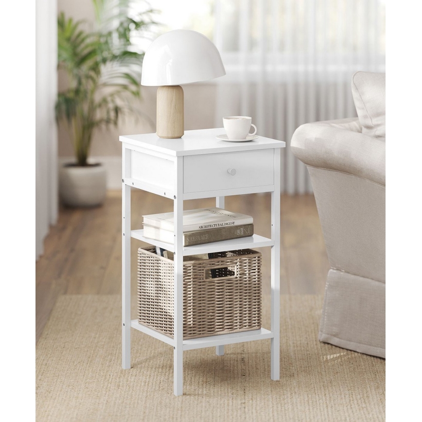 Κομοδίνο ARIN λευκό