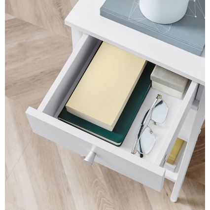 Κομοδίνο ARIN λευκό