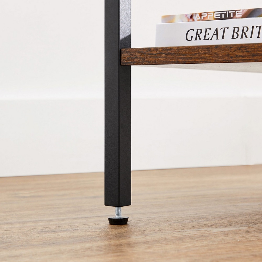 Κομοδίνο ARIN καφέ/μαύρο