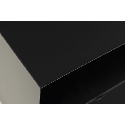 Κομοδίνο BEKIM με δυνατότητα τοποθέτησης στον τοίχο, μαύρο