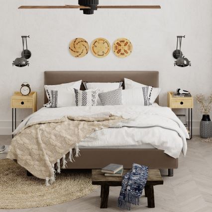 Κομοδίνο CACTUS 60x29,5 cm μπεζ/μαύρο