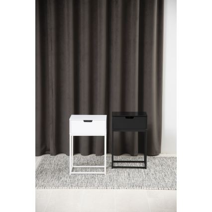 Κομοδίνο CARLY ανθρακί