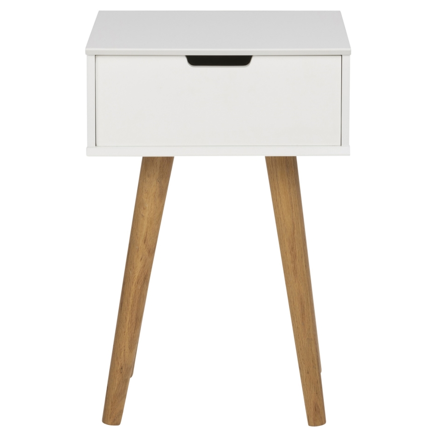 Κομοδίνο CARLY δρυς/λευκό