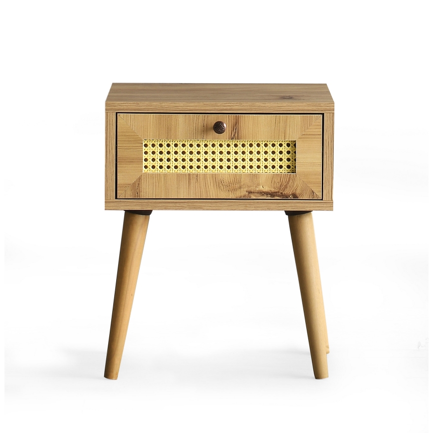 Κομοδίνο EUROMOS 50x40 cm καφέ