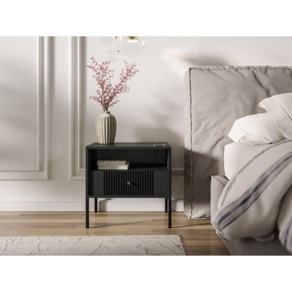 Κομοδίνο LUE μαύρο