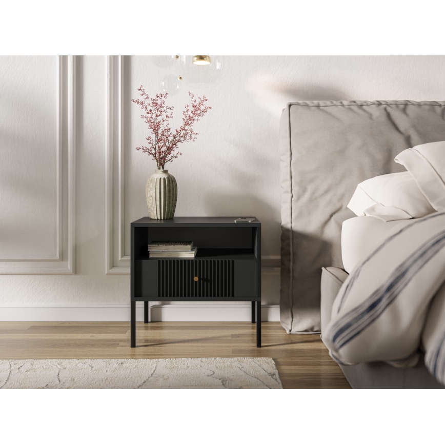 Κομοδίνο LUE μαύρο