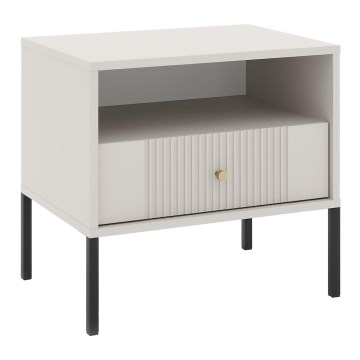 Κομοδίνο LUE μπεζ/μαύρο