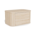 Κομοδίνο MADERA 46x30 cm σε απόχρωση λευκής δρυός