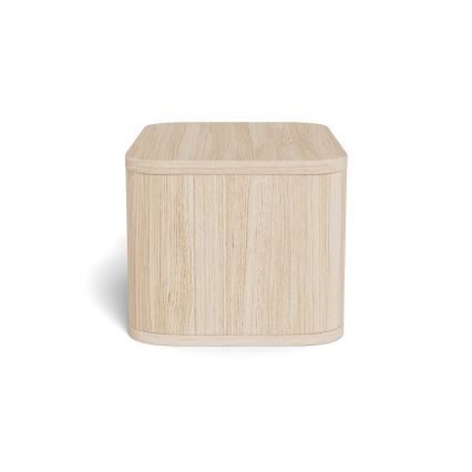 Κομοδίνο MADERA 46x30 cm σε απόχρωση λευκής δρυός