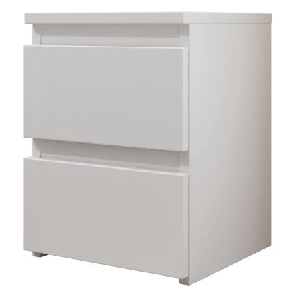 Κομοδίνο MALWA 40x30 cm λευκό γυαλιστερό