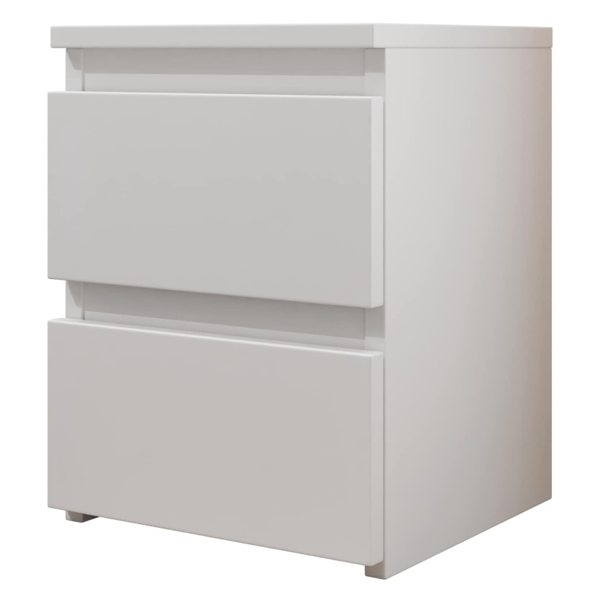 Κομοδίνο MALWA 40x30 cm λευκό γυαλιστερό