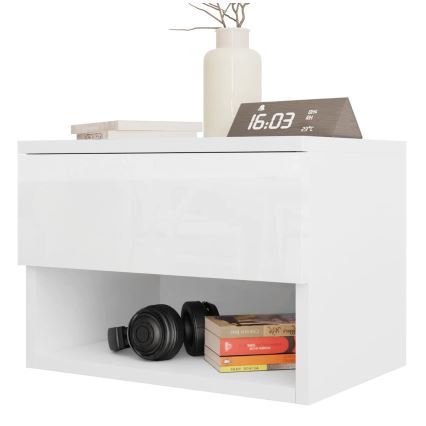 Κομοδίνο NECE 32x45 εκ. λευκό