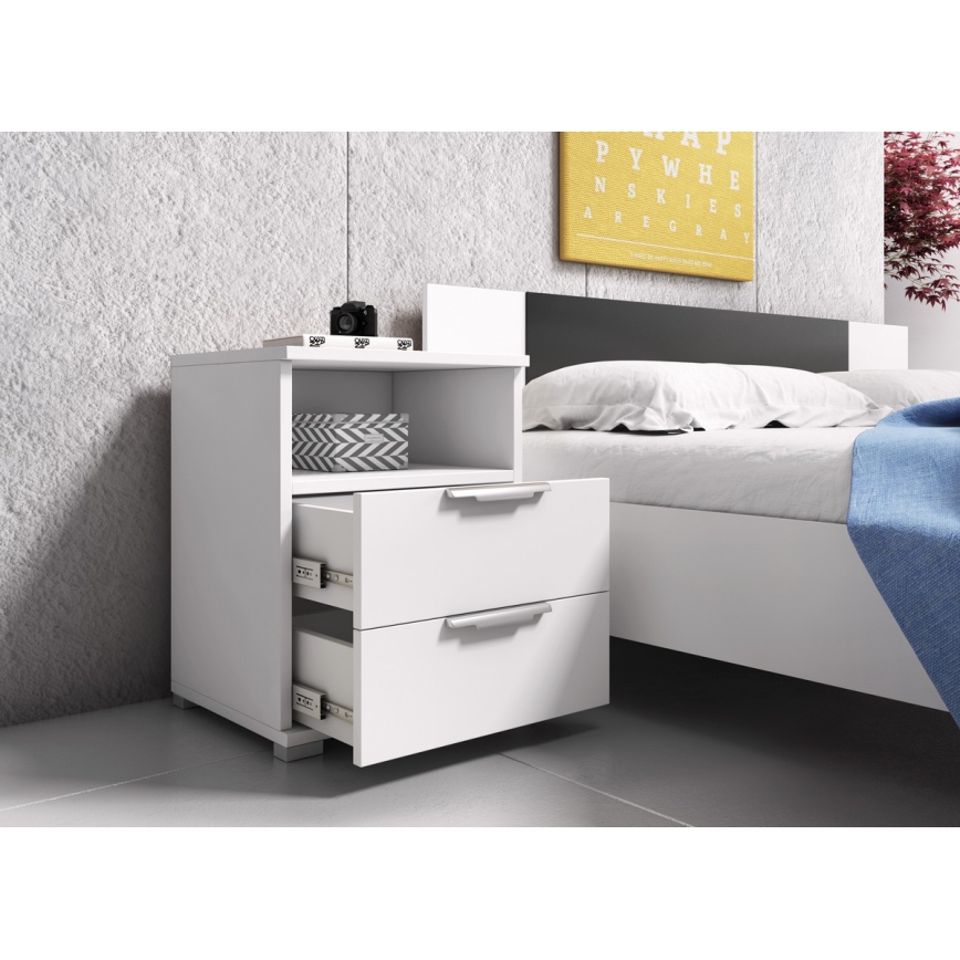 Κομοδίνο NED λευκό