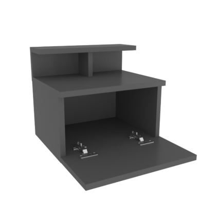 Κομοδίνο NOVEN ανθρακί