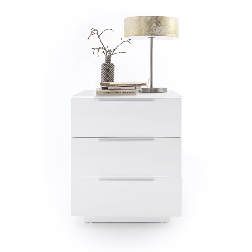 Κομοδίνο ROCKY XXL λευκό