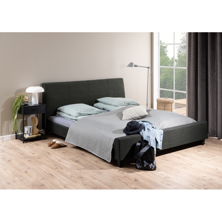 Κομοδίνο SARON ανθρακί