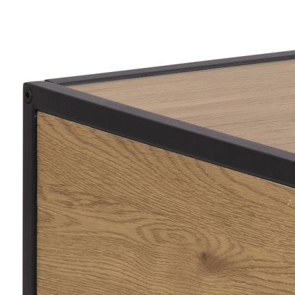 Κομοδίνο SARON δρυς/μαύρο