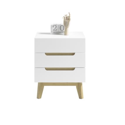 Κομοδίνο SINIRA λευκό