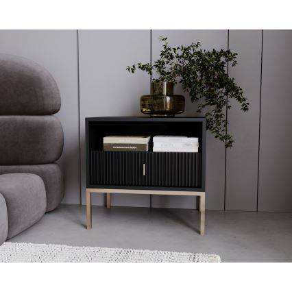 Κομοδίνο SUE, μαύρο