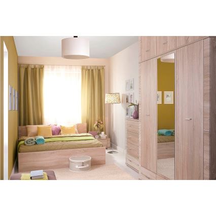 Κομοδίνο THEMO 29x63 εκ. σε χρώμα δρυς Sonoma