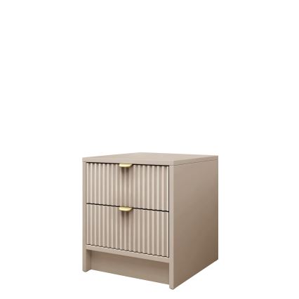 Κομοδίνο TIRENO 35x40 cm σε μπεζ απόχρωση