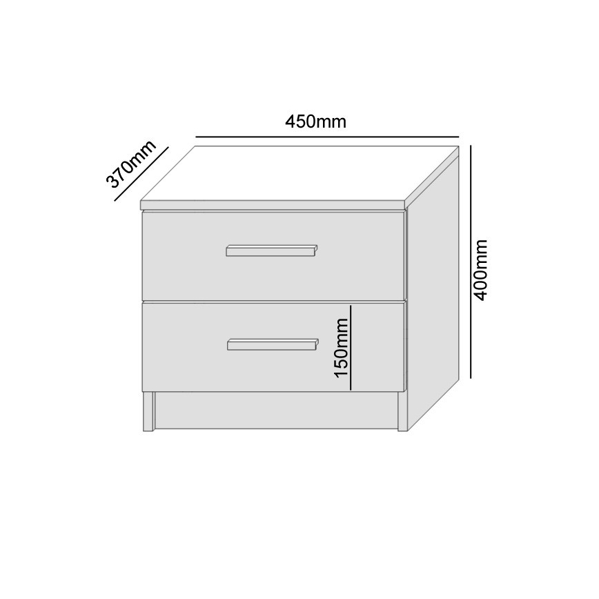 Κομοδίνο TOD, δρυς Wotan