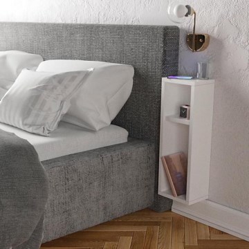 Κομοδίνο TURRA 65x20 cm λευκό