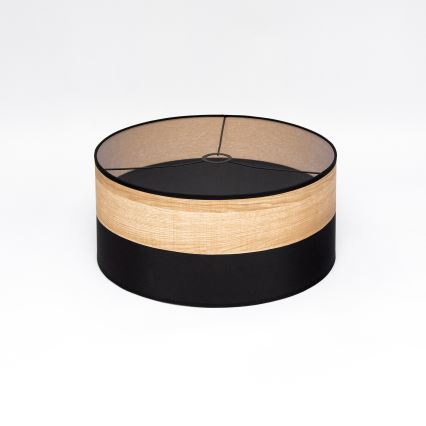 Κομψό φωτιστικό οροφής ALBA με καλώδιο, 1xE27/15W/230V, διάμετρος 45 cm, μαύρο/καφέ