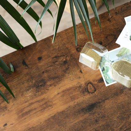 Κομψό βοηθητικό τραπεζάκι LUVOR σε καφέ/μαύρο