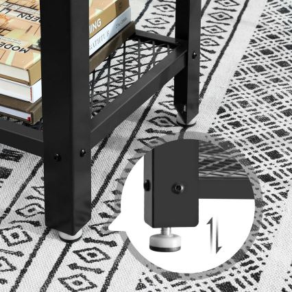 Κομψό βοηθητικό τραπεζάκι LUVOR σε καφέ/μαύρο