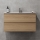 Κομψό ντουλάπι μπάνιου με νιπτήρα KENWOOD 91x50x45 εκ., σε απόχρωση δρυός