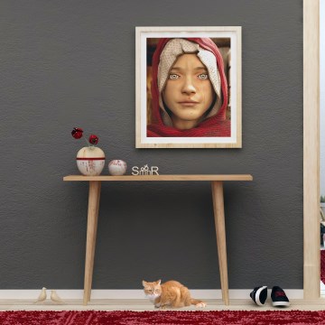 Κονσόλα DESIDERO 74x100 cm, καφέ