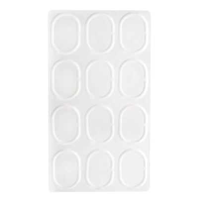 Κουρτίνα ντους TORO EASY 178x199 εκ. λευκό/μαύρο