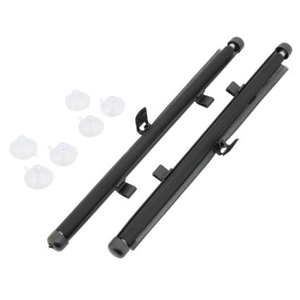 Κουρτινάκια αυτοκινήτου με βεντούζα 42 cm 2 τμχ γκρι