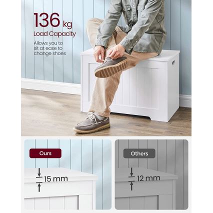 Κουτί αποθήκευσης TOVIAN σε λευκό