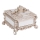Κουτί κοσμημάτων 10,3x13,5x13,5 cm ασημί/πατίνα