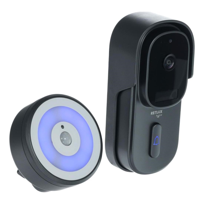 Κουδούνι βίντεο με αισθητήρα κίνησης 5MP 1440p 5200 mAh Wi-Fi IP65 ανθρακί