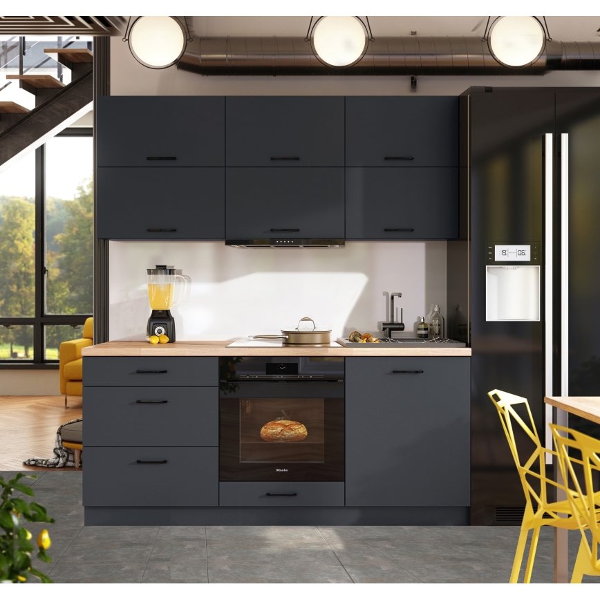 Κουζίνα ELISE 180 cm, γραφίτης