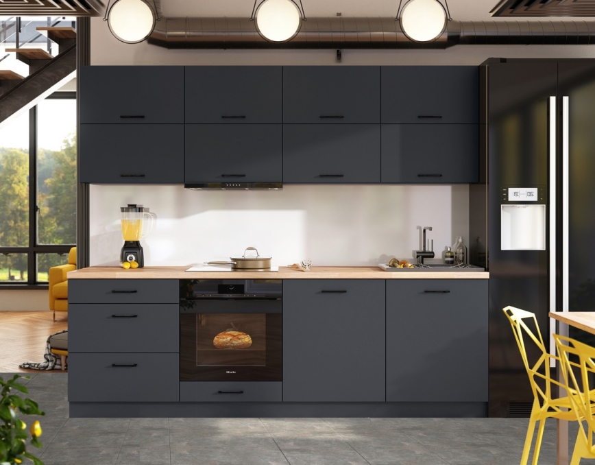 Κουζίνα ELISE 240 εκ. γραφίτης