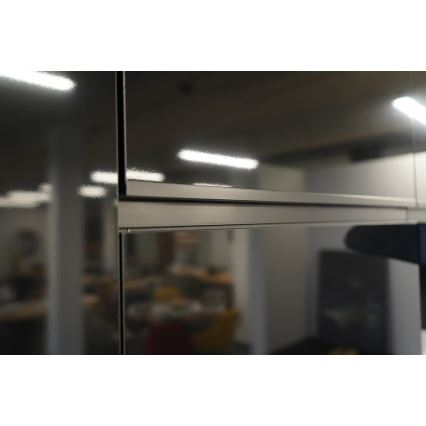 Κουζίνα MARINA 240 cm δρυς craft/γυαλιστερό μαύρο