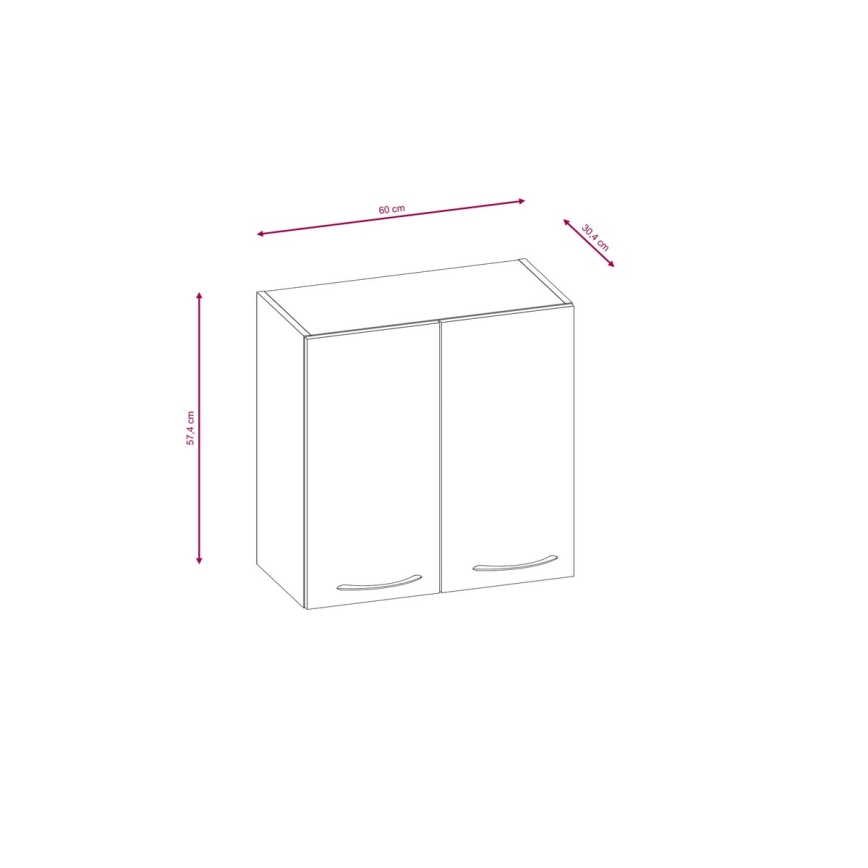 Κουζίνα VALERIA 240 cm δρυς σονόμα/καφέ