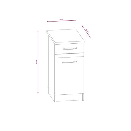 Κουζίνα VALERIA 240 cm δρυς σονόμα/καφέ